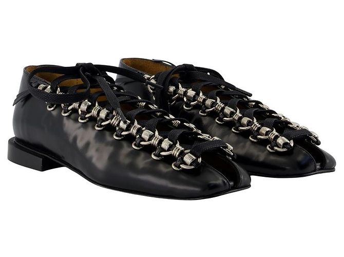 Ballerinas Aj1452 - Toga Pulla - Leder - Schwarz - Ansicht 2
