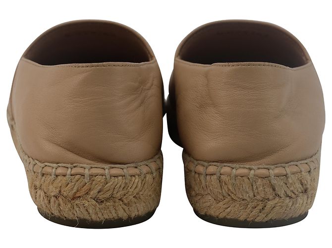 Timeless Chanel CC Espadrilles mit Kapuze aus beigem Lammleder - Ansicht 3