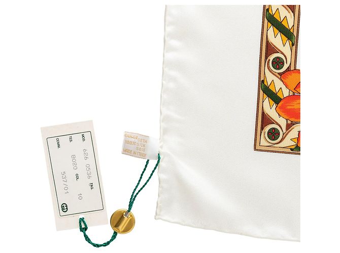 Foulard in seta Gucci "Viaggi" - Anni '90 Multicolore - vista 6
