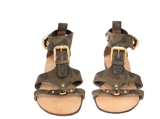 Sandali Camouflage Giuseppe Zanotti - '10s Verde Cachi - vista 2
