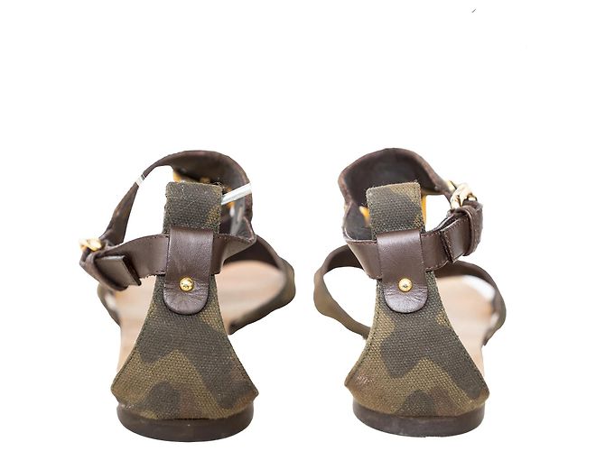 Sandali Camouflage Giuseppe Zanotti - '10s Verde Cachi - vista 3