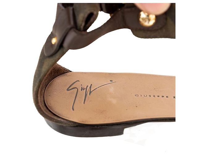 Sandali Camouflage Giuseppe Zanotti - '10s Verde Cachi - vista 4
