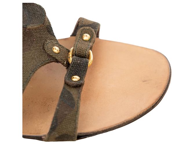 Sandali Camouflage Giuseppe Zanotti - '10s Verde Cachi - vista 5