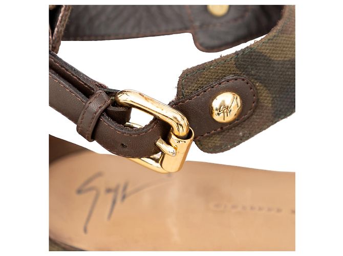 Sandali Camouflage Giuseppe Zanotti - '10s Verde Cachi - vista 6