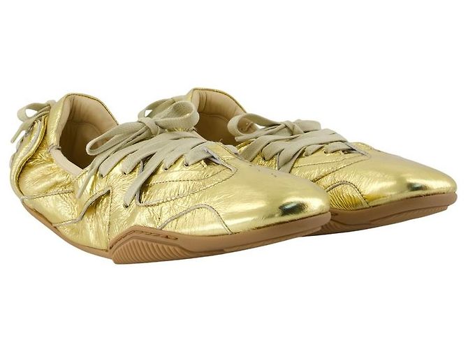 Bailarinas Bilaria - Acne Studios - Cuero - Oro - vista 2