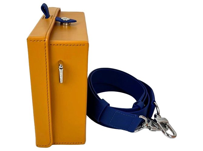 Clutch Shopper Louis Vuitton in pelle arancione, borsa a tracolla. - vista 10