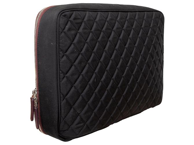 Custodia per laptop trapuntata Chanel - anni 2000 Nero - vista 4