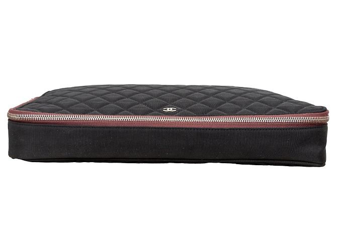 Custodia per laptop trapuntata Chanel - anni 2000 Nero - vista 6