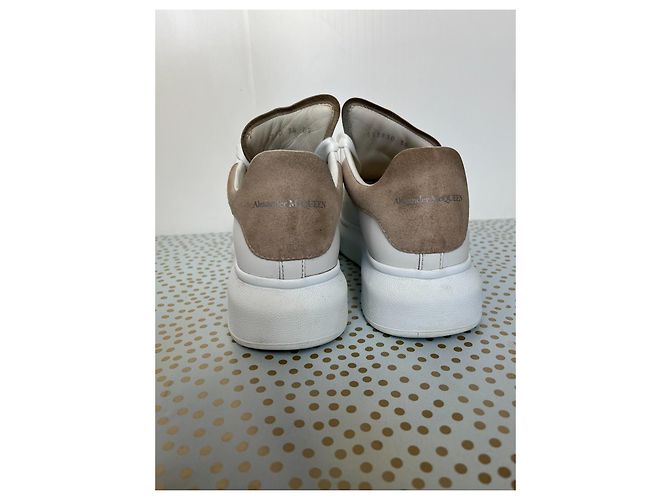 Sneakers Alexander McQueen Oversized in pelle bianca Bianco - vista 7