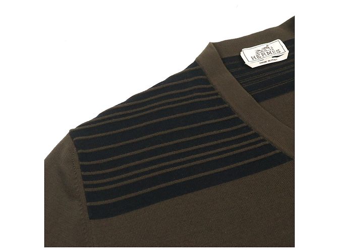 Prenda de Punto de Lana Hermès Verde - vista 4