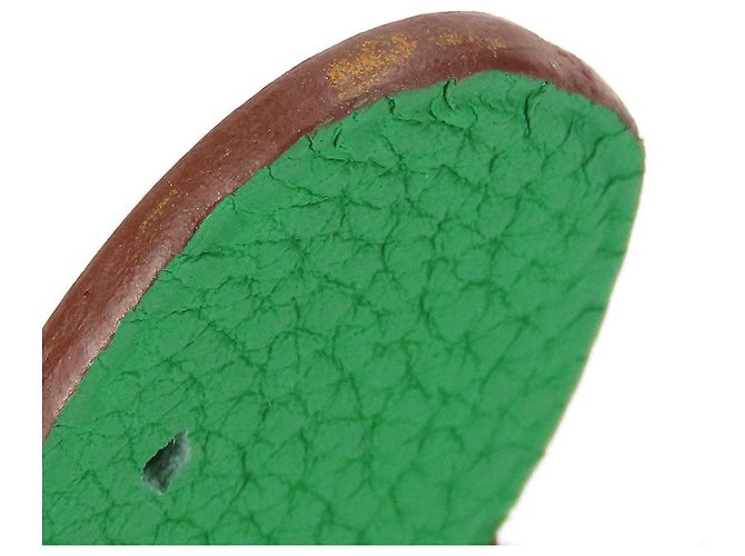 Charm per borsa Hermès Petite Ash Turtle GM in pelle Epsom Taurillon Clemence Blu Verde Porpora - vista 4