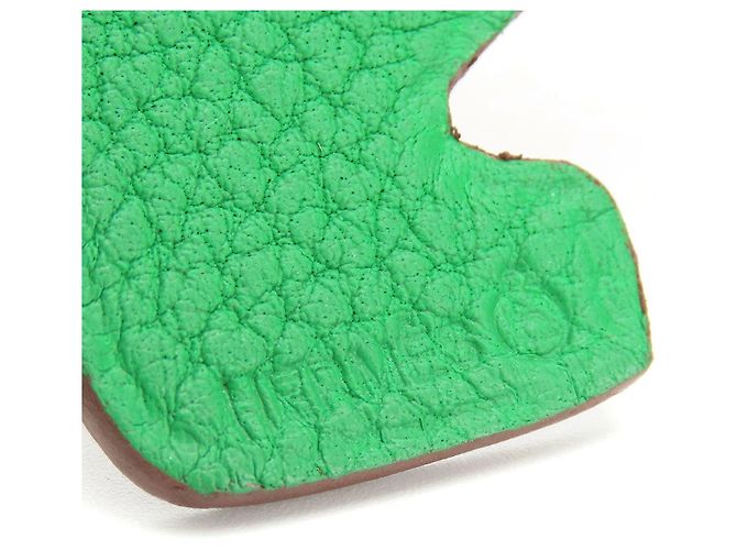 Charm per borsa Hermès Petite Ash Turtle GM in pelle Epsom Taurillon Clemence Blu Verde Porpora - vista 8