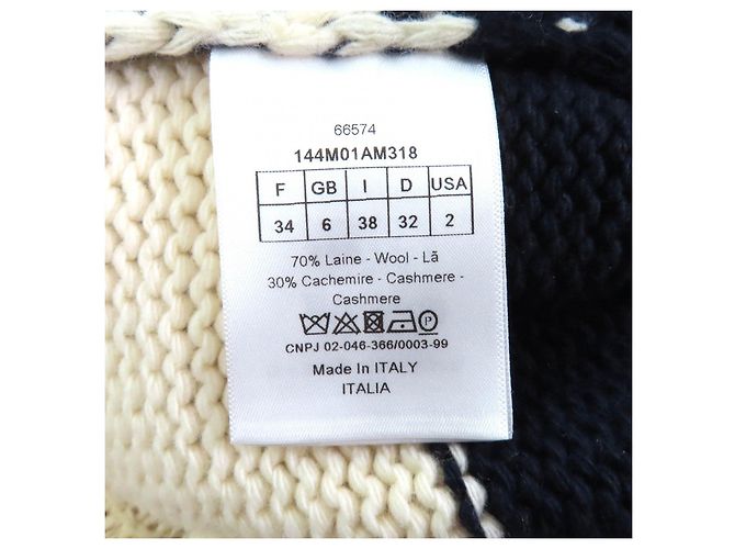 Abrigo Duffel Christian Dior Abrigo de Punto Blanco - vista 10