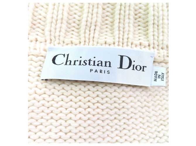 Abrigo Duffel Christian Dior Abrigo de Punto Blanco - vista 8