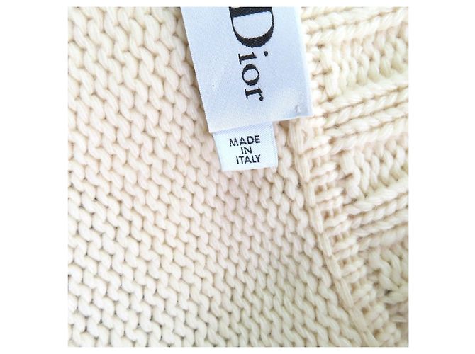 Abrigo Duffel Christian Dior Abrigo de Punto Blanco - vista 9