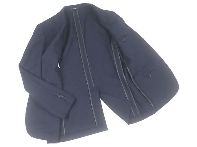 Conjunto de traje de cuero Hermès Azul Azul marino - vista 3