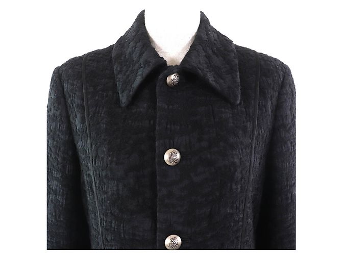 Autre Marque Chaqueta de rayón jacquard con botones BLAMINK Negro - vista 4