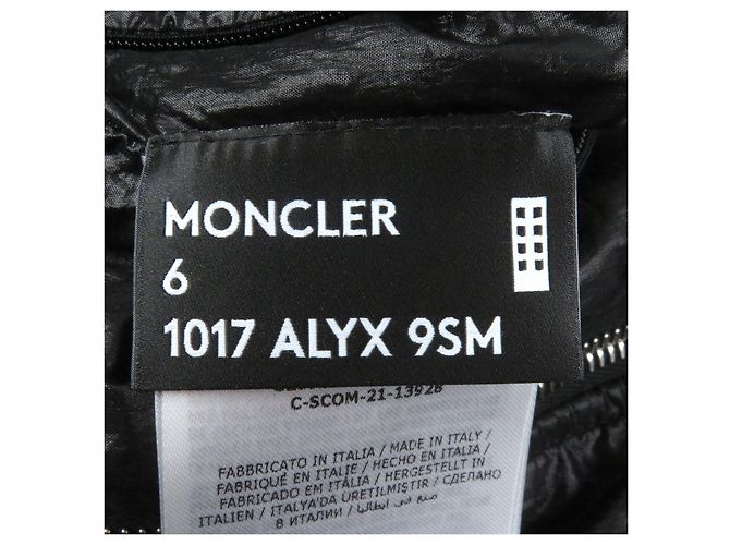 Moncler Genius 1017 ALYX 9SM DOEN HOODIE Sudadera de nylon Negro - vista 10