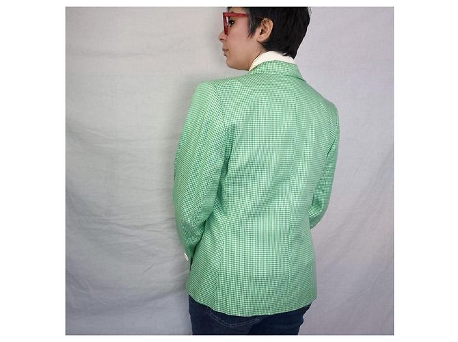 Yves Saint Laurent YSL Variation grüne Karojacke - Ansicht 10