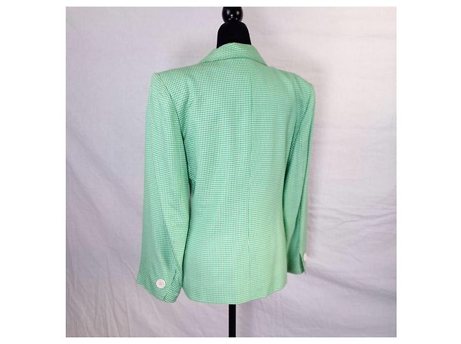 Yves Saint Laurent YSL Variation grüne Karojacke - Ansicht 2
