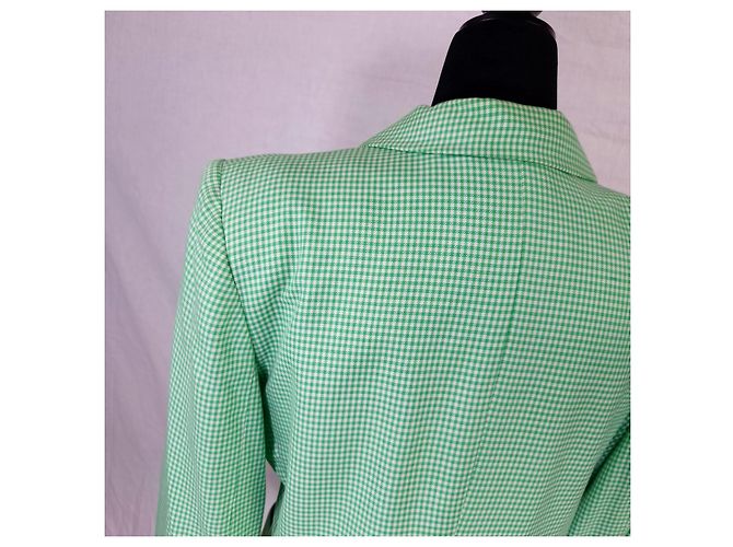 Yves Saint Laurent YSL Variation grüne Karojacke - Ansicht 6