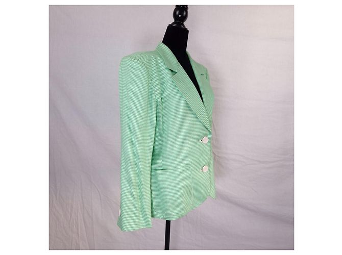 Yves Saint Laurent YSL Variation grüne Karojacke - Ansicht 9