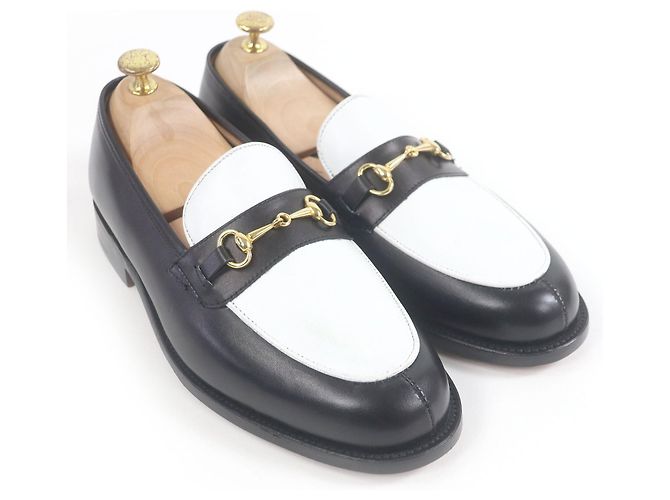 Autre Marque Mocassini in pelle Tricker's Nero Bianco - vista 3