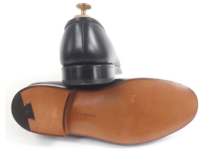 Autre Marque Mocassini in pelle Tricker's Nero Bianco - vista 5