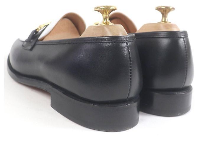 Autre Marque Mocassini in pelle Tricker's Nero Bianco - vista 6