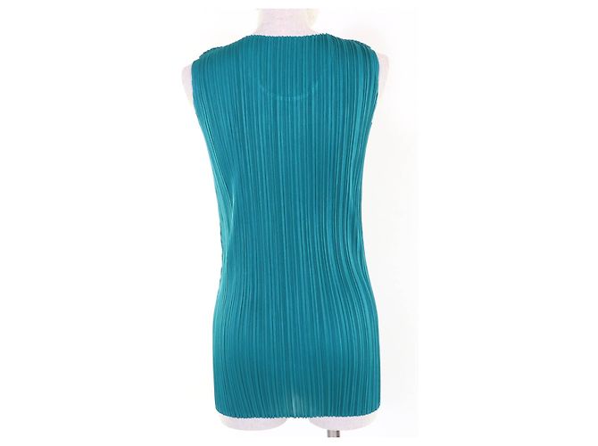 Issey Miyake Polyester-Tunika PLEATS PLEASE PP81-JK124 Grün - Ansicht 3
