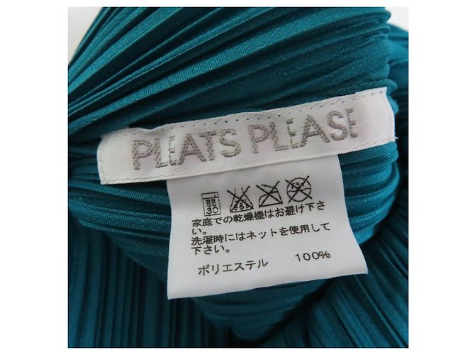 Issey Miyake Polyester-Tunika PLEATS PLEASE PP81-JK124 Grün - Ansicht 5