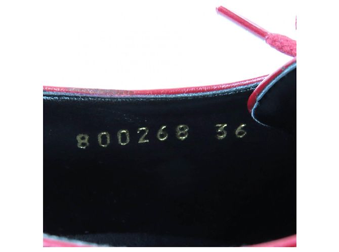 Stella Mc Cartney EMILIE LACEUP RUBY Leder Schuhe von Stella McCartney Rot - Ansicht 15