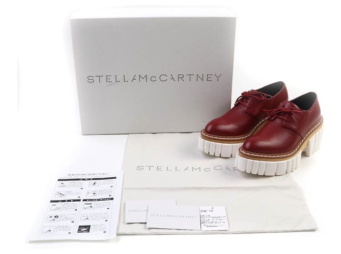 Stella Mc Cartney EMILIE LACEUP RUBY Leder Schuhe von Stella McCartney Rot - Ansicht 2