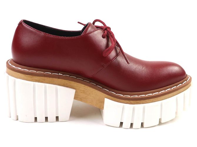 Stella Mc Cartney EMILIE LACEUP RUBY Leder Schuhe von Stella McCartney Rot - Ansicht 6