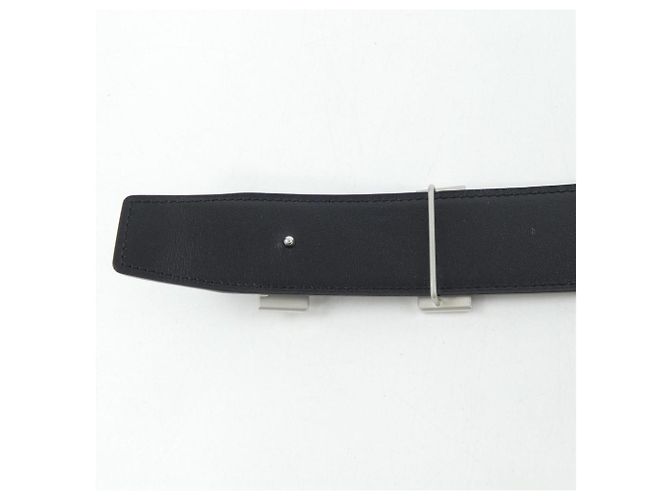 Cintura reversibile Hermès Constance 38mm Nero Blu - vista 3