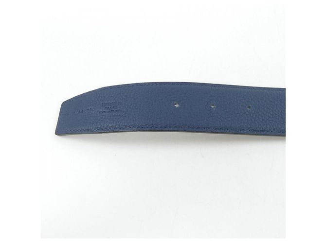 Cintura reversibile Hermès Constance 38mm Nero Blu - vista 4