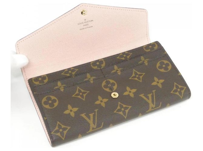 Portafoglio Sarah Monogram Louis Vuitton Marrone Rosa Monogramma - vista 4