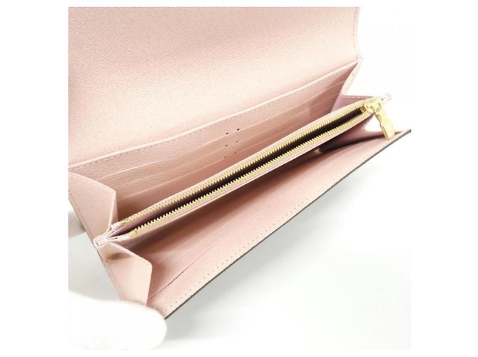 Portafoglio Sarah Monogram Louis Vuitton Marrone Rosa Monogramma - vista 6