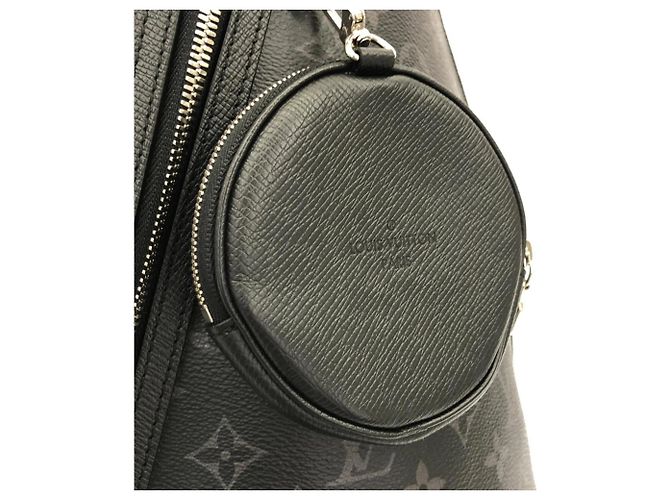 Borsa a tracolla Duo Llama Taiga di Louis Vuitton Nero - vista 4