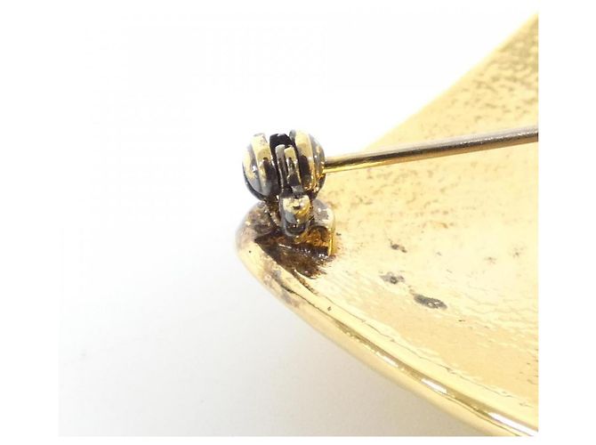 Spilla Chanel dorata D'oro - vista 7
