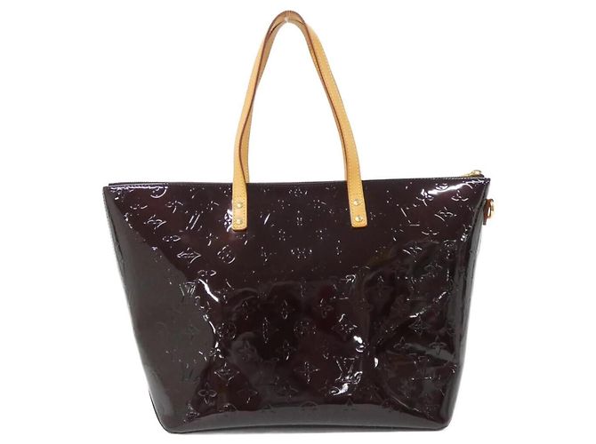 Borsa a Spalla Vernis Bellevue GM Louis Vuitton Bordò - vista 2