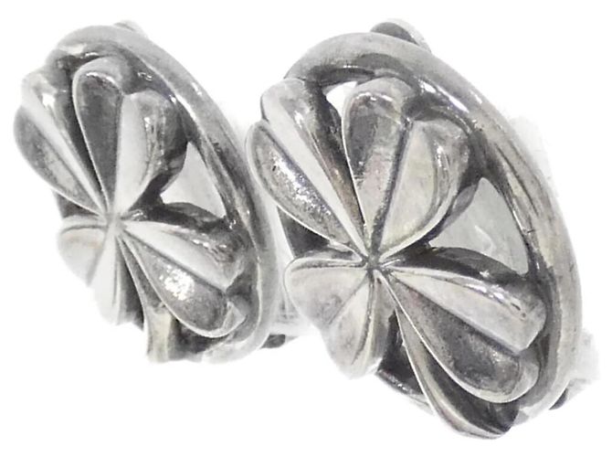 Orecchini a clip in argento Chanel - vista 2