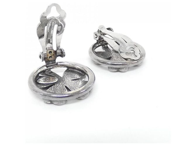 Orecchini a clip in argento Chanel - vista 6