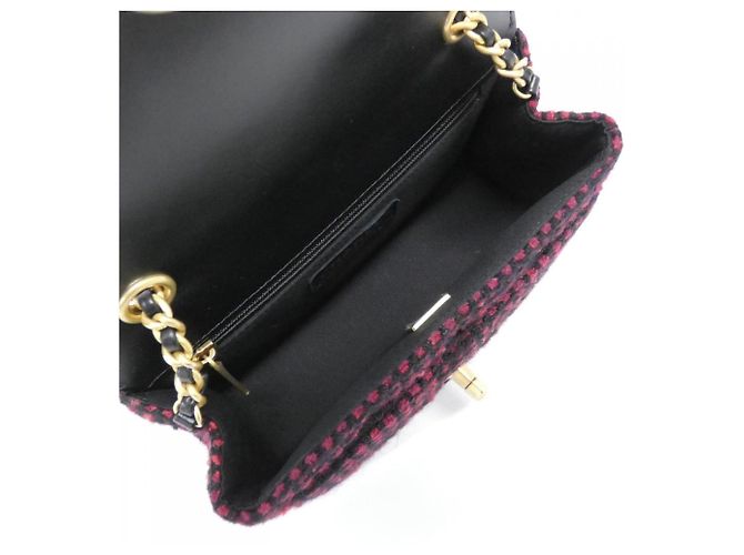 Borsa a Spalla Chanel AS5026 Nero Rosso - vista 6