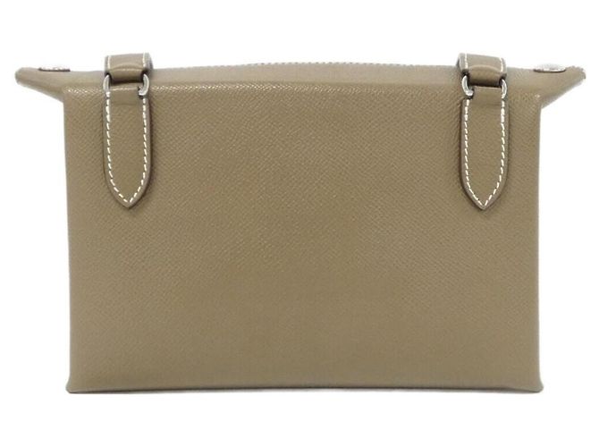 Borsa a Spalla Vid Poche Hermès Beige Taupe - vista 2