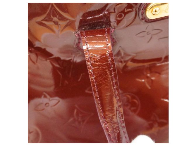 Borsa Tote Louis Vuitton Vernis Wilshire PM Rosso - vista 10