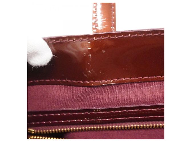 Borsa Tote Louis Vuitton Vernis Wilshire PM Rosso - vista 11