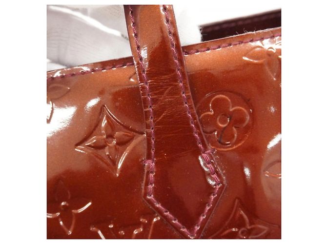 Borsa Tote Louis Vuitton Vernis Wilshire PM Rosso - vista 16