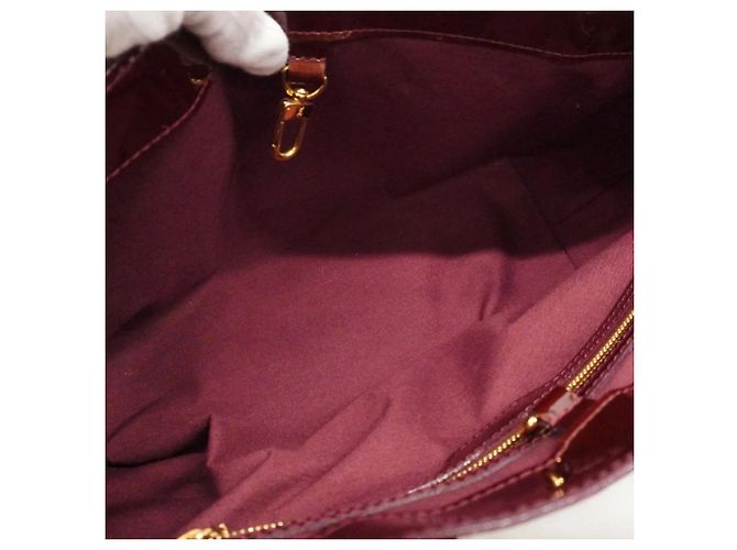 Borsa Tote Louis Vuitton Vernis Wilshire PM Rosso - vista 4