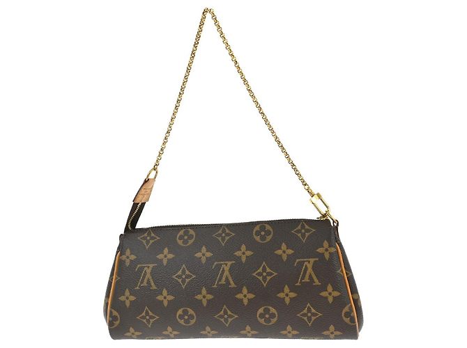 Borsa a mano Eva Louis Vuitton in tela Monogram Marrone - vista 2